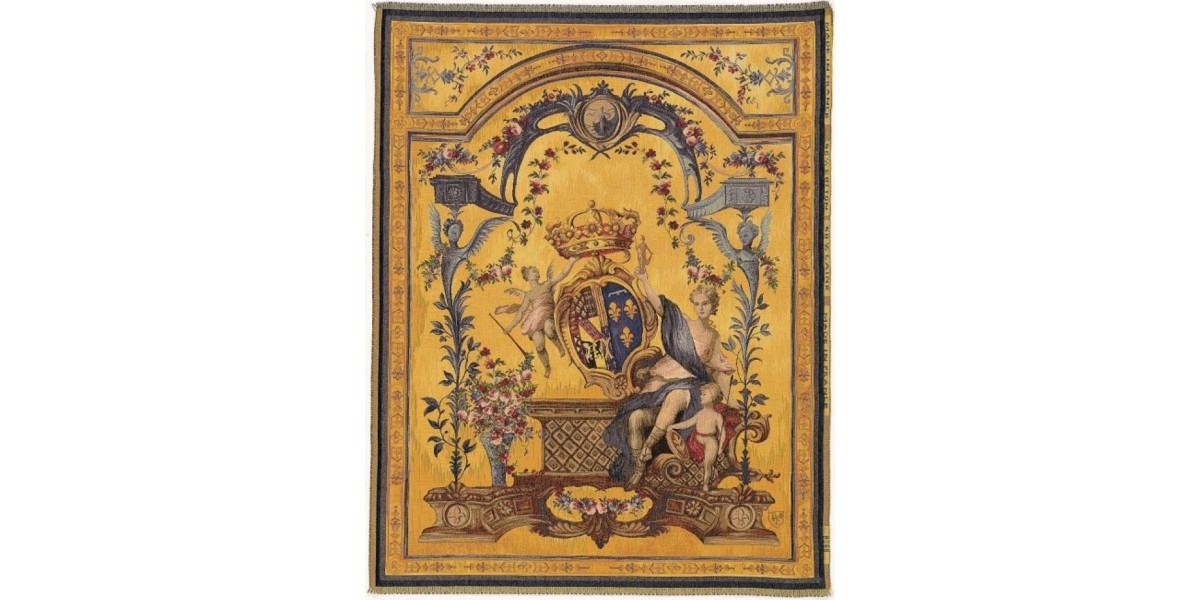 Gobelín Tapisserie Dame au blason